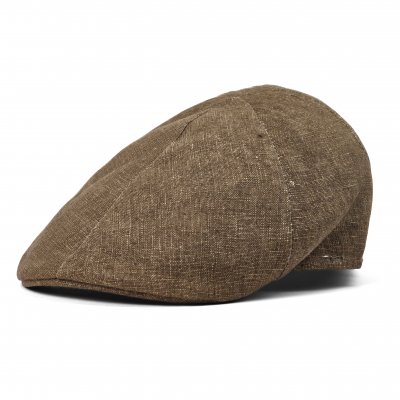 Flatcap - Gårda Tallone Linen Flat Cap (ruskea)
