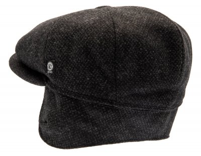 Flat cap - CTH Ericson Gustav Earflap Re-Source Wool (harmaa)