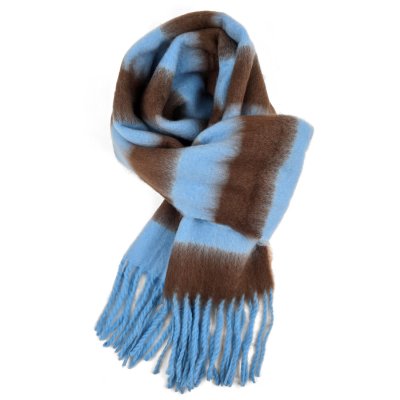 Huivit - Gårda Dinibor Striped Scarf (sininen/ruskea)