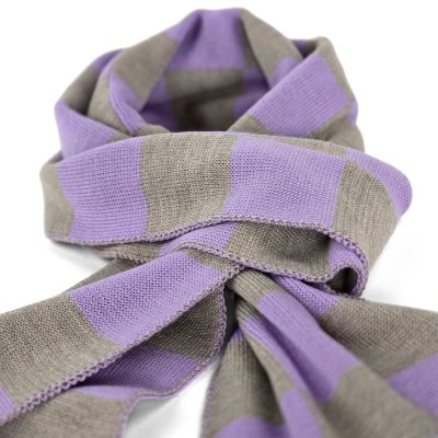 Huivit - Gårda Kitzbühel Merino Wool Check Scarf (violetti/beige)