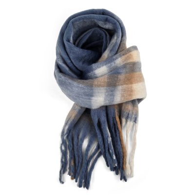 Huivit - Gårda Piazzi Check Scarf (sininen)