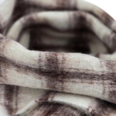 Huivit - Gårda Rennell Check Wool Mix Scarf (beige)