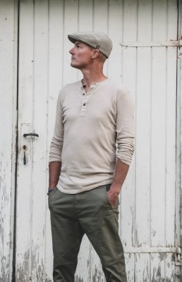 Flat cap - CTH Ericson Edward Pepita Ivy Cap (vihreä/beige)