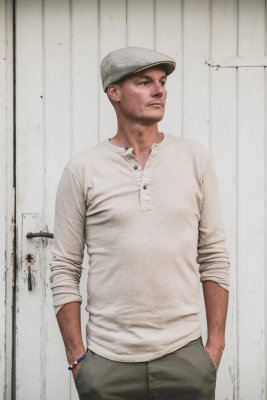Flat cap - CTH Ericson Edward Pepita Ivy Cap (vihreä/beige)
