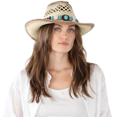 Olkihattu - Gårda Antibes Western Hat (luonto)