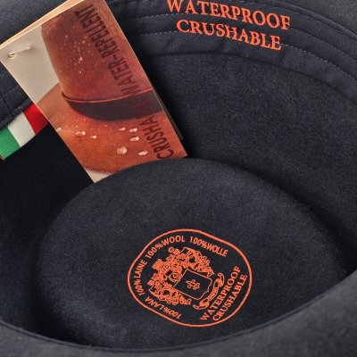 Hatut - Gårda Asolo Pork Pie Wool Hat (sininen)