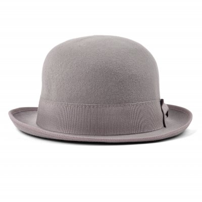 Hatut - Gårda Aviano Bowler Wool Hat (vaaleanharmaa)
