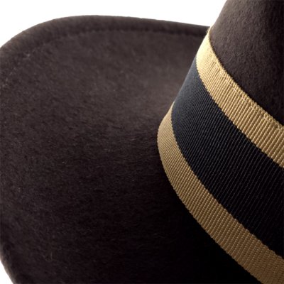 Hatut - Gårda Belluno Crushable Wool felt Fedora (ruskea)