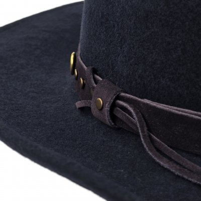 Hatut - Gårda Bowmont Crushable Wool felt Western hat (sininen)