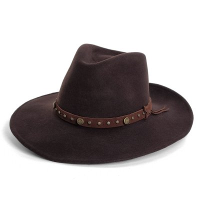 Hatut - Gårda Bowmont Crushable Wool felt Western hat (ruskea)