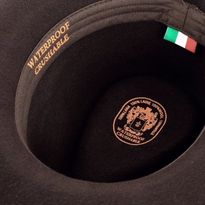 Hatut - Gårda Bowmont Crushable Wool felt Western hat (ruskea)