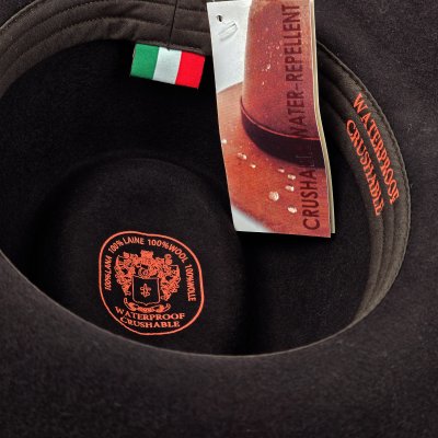 Hatut - Gårda Braga Wool felt Fedora (ruskea)