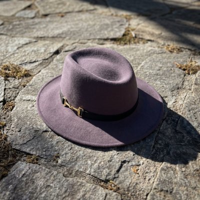 Hatut - Gårda Braga Wool felt Fedora (harmaa)