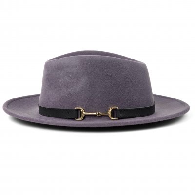 Hatut - Gårda Braga Wool felt Fedora (harmaa)