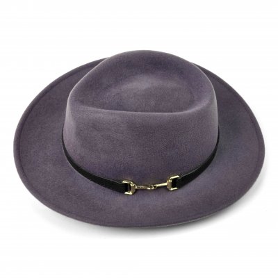 Hatut - Gårda Braga Wool felt Fedora (harmaa)