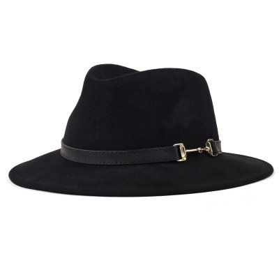 Hatut - Gårda Braga Wool felt Fedora (musta)