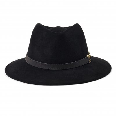 Hatut - Gårda Braga Wool felt Fedora (musta)