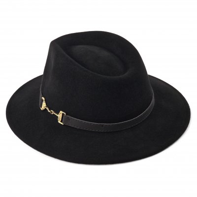 Hatut - Gårda Braga Wool felt Fedora (musta)