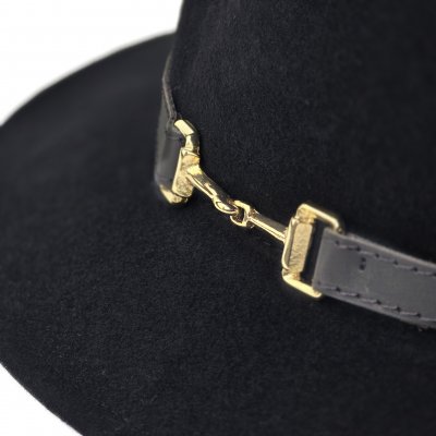 Hatut - Gårda Braga Wool felt Fedora (musta)