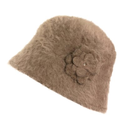 Hatut - Gårda Le Vigan Angora Bucket Hat (ruskea)