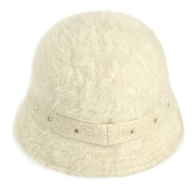 Hatut - Gårda Liskeard Angora Bucket Hat (valkoinen)