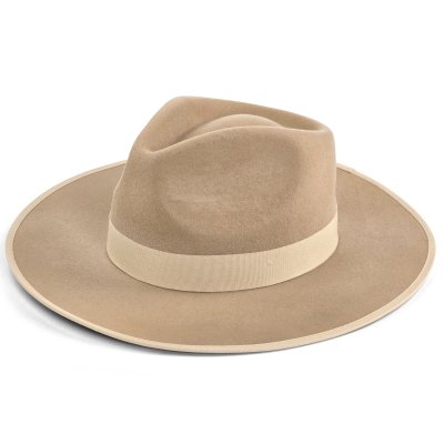 Hatut - Gårda Mapleton Wide brimmed Fedora (beige)