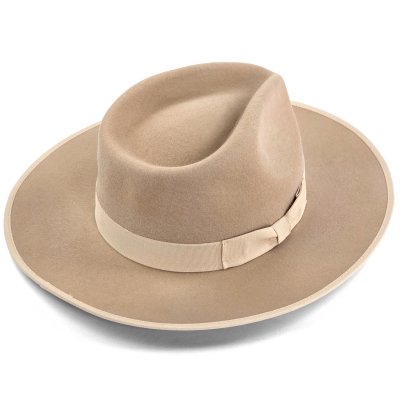 Hatut - Gårda Mapleton Wide brimmed Fedora (beige)