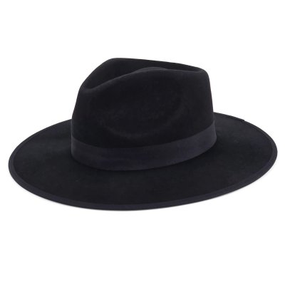 Hatut - Gårda Mapleton Wide brimmed Fedora (musta)