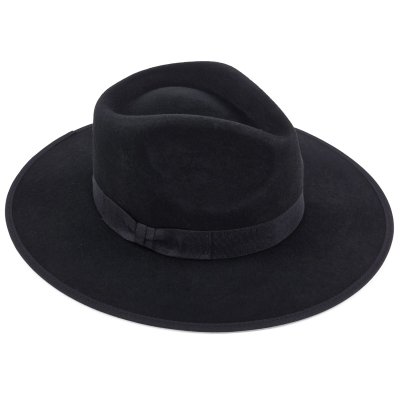 Hatut - Gårda Mapleton Wide brimmed Fedora (musta)
