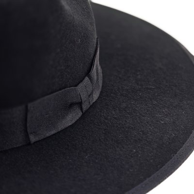 Hatut - Gårda Mapleton Wide brimmed Fedora (musta)