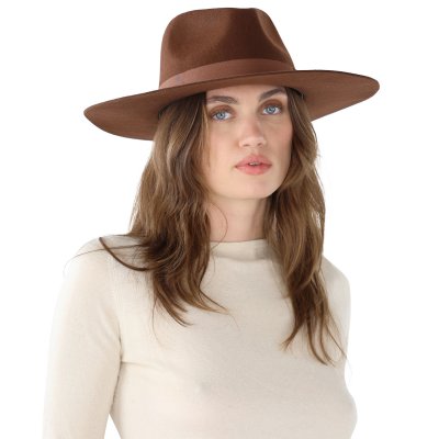 Hatut - Gårda Marcola Wide brimmed Fedora (ruskea)
