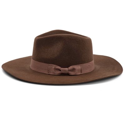 Hatut - Gårda Marcola Wide brimmed Fedora (ruskea)