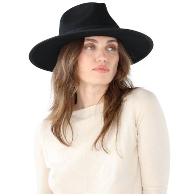 Hatut - Gårda Marcola Wide brimmed Fedora (musta)