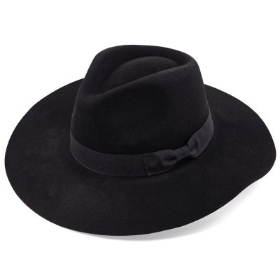 Hatut - Gårda Marcola Wide brimmed Fedora (musta)
