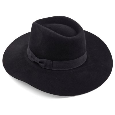 Hatut - Gårda Marcola Wide brimmed Fedora (musta)