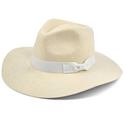 Hatut - Gårda Marcola Wide brimmed Fedora (valkoinen)