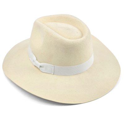 Hatut - Gårda Marcola Wide brimmed Fedora (valkoinen)