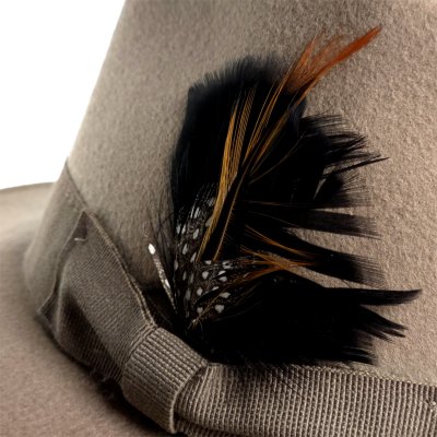 Hatut - Gårda Molinella Crushable Wool felt Fedora (greige)