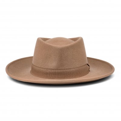 Hatut - Gårda Napoli Fedora Wool Hat (beige)