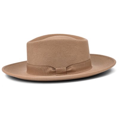 Hatut - Gårda Napoli Fedora Wool Hat (beige)