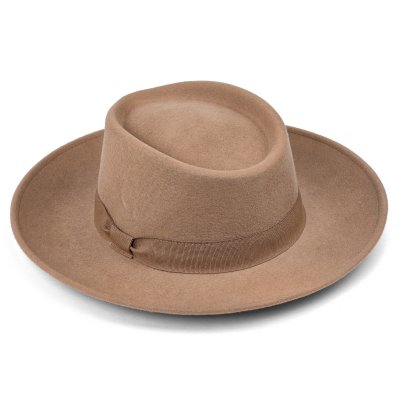 Hatut - Gårda Napoli Fedora Wool Hat (beige)
