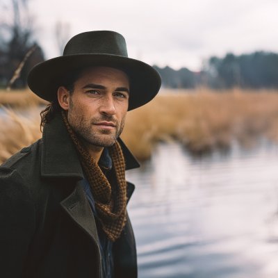 Hatut - Gårda Napoli Fedora Wool Hat (musta)