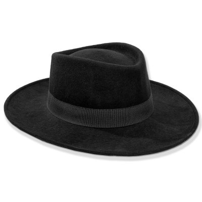 Hatut - Gårda Napoli Fedora Wool Hat (musta)