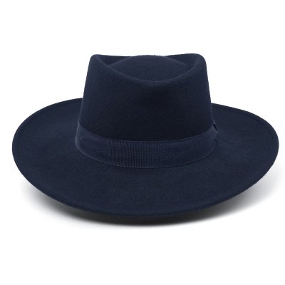 Hatut - Gårda Napoli Fedora Wool Hat (tummansininen)