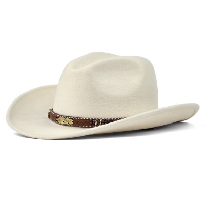Hatut - Gårda Toquerville Crushable Wool felt Western hat (kermanvärinen)
