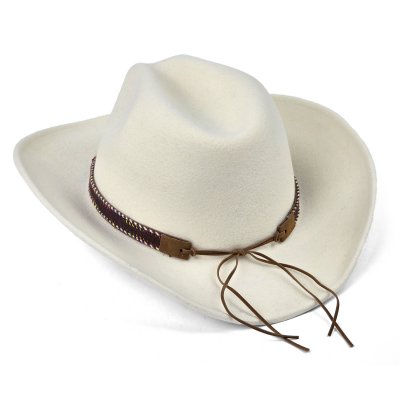 Hatut - Gårda Toquerville Crushable Wool felt Western hat (kermanvärinen)