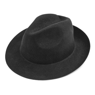 Hatut - Gårda Osiglia Fedora Wool Hat (musta)
