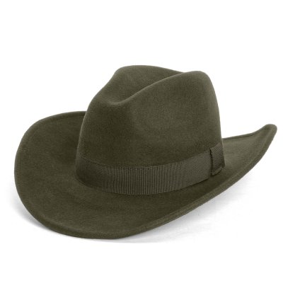 Hatut - Gårda Pocatello Crushable Wool felt Western hat (vihreä)