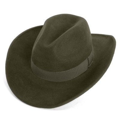Hatut - Gårda Pocatello Crushable Wool felt Western hat (vihreä)