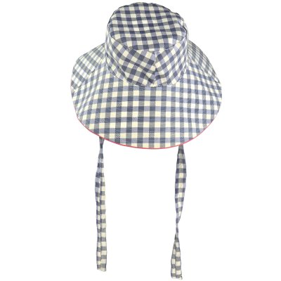 Hatut - Gårda Poppy Checkered sun hat (sininen)